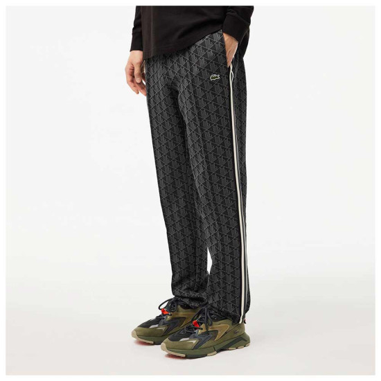 Lacoste Ανδρικό παντελόνι φόρμας Paris Monogram Jacquard Track Pants